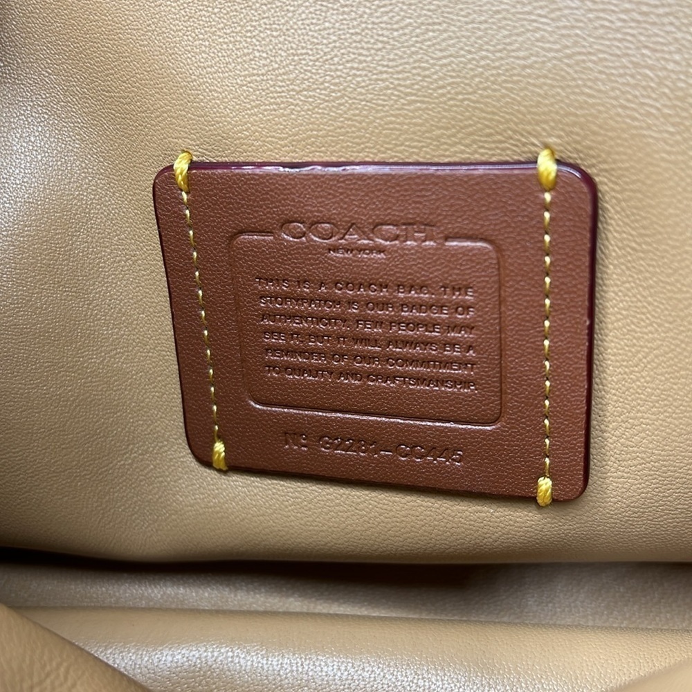 Coach Shearling Beige Fur Pillow Tabby Shoulder Crossbody Bag - Picture 11 of 16